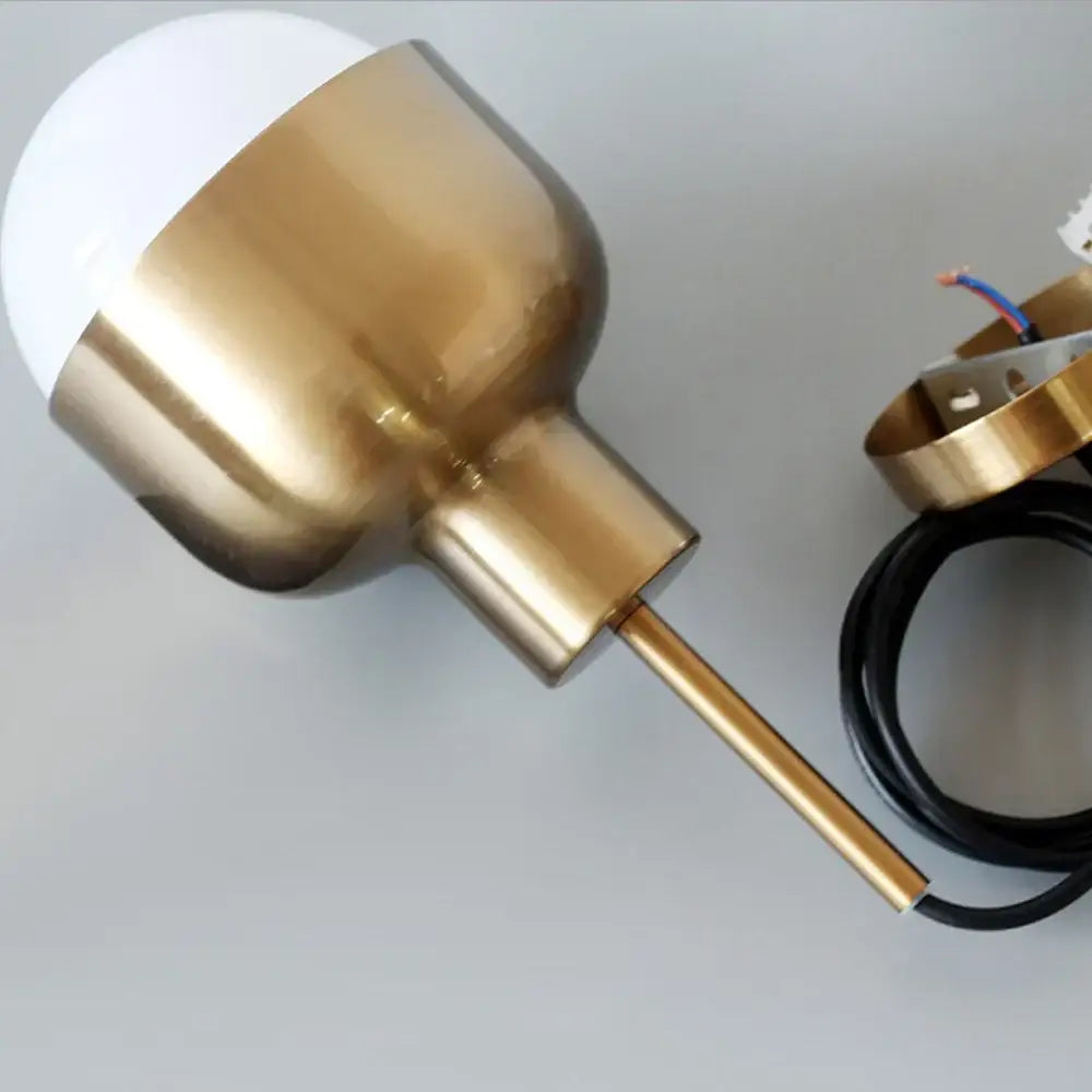 Gold Ball Pendant Light Trio