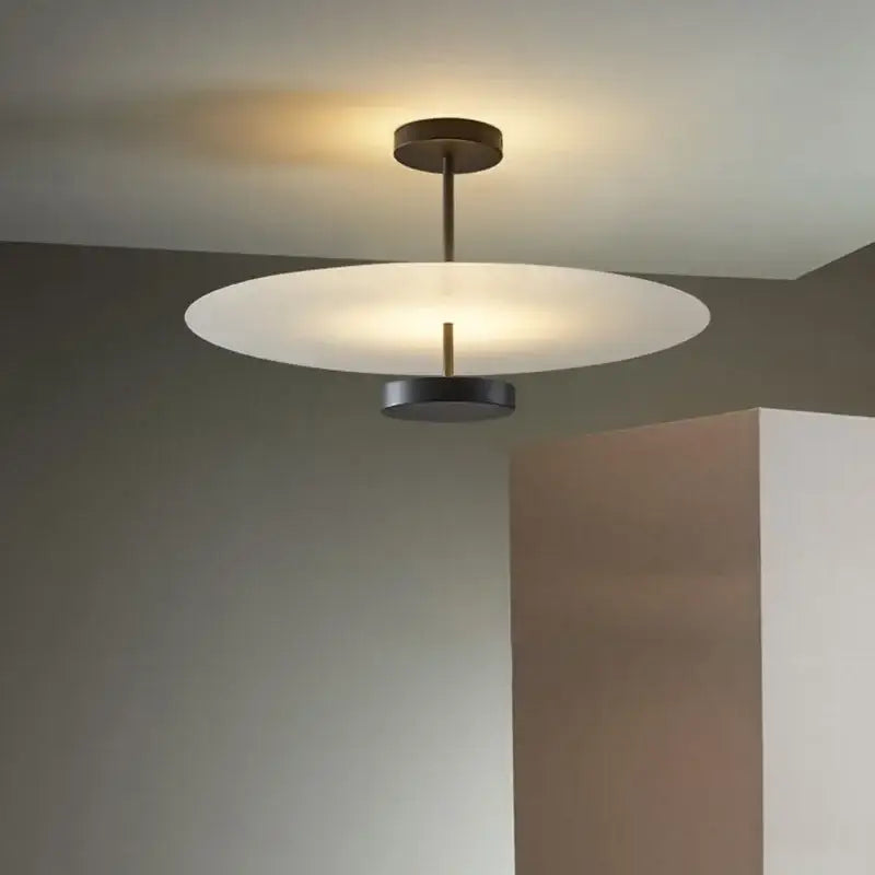 Acrylic Black Round Chandelier
