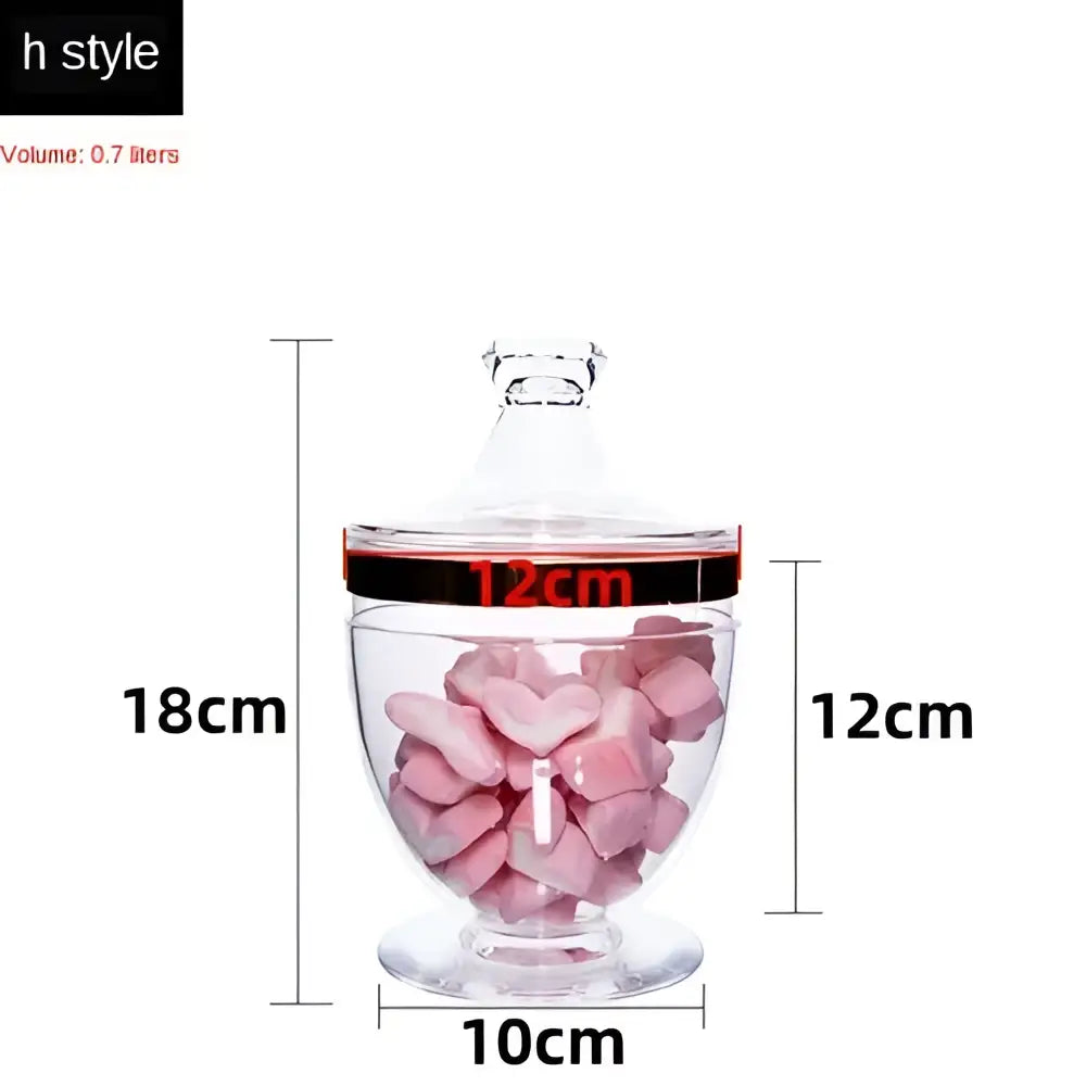 Gold Rim Acrylic Jars