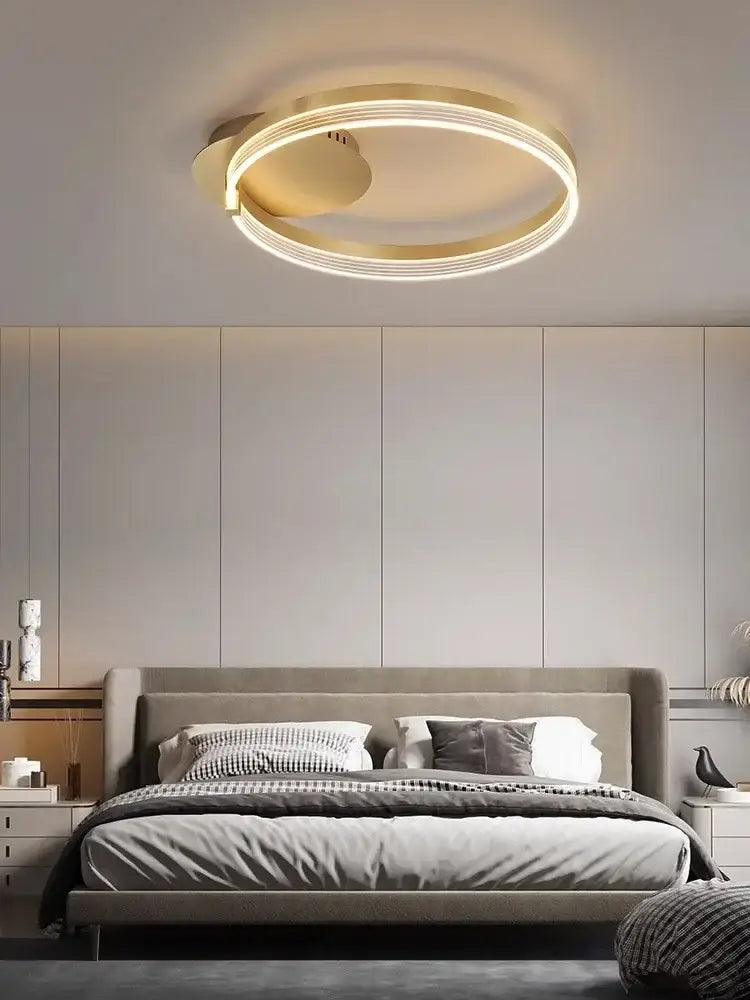 Gold Acrylic Ceiling Chandelier 60cm Dimmable