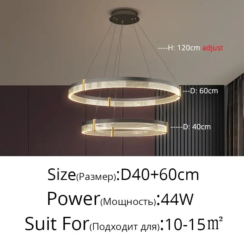 Acrylic Circle Chandelier Light