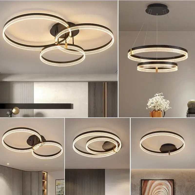 Acrylic Circle Chandelier Light