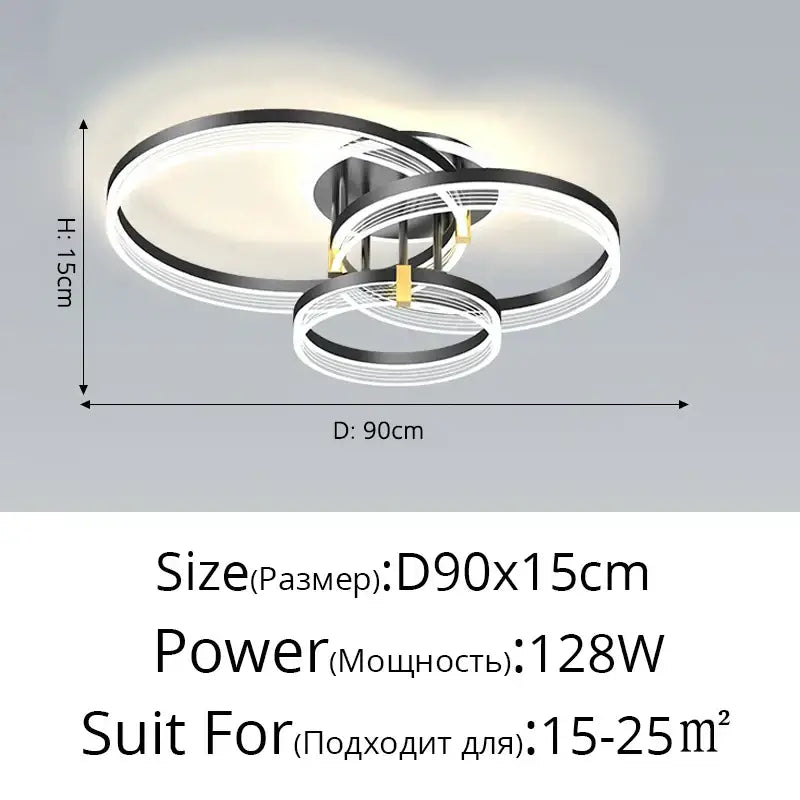 Acrylic Circle Chandelier Light