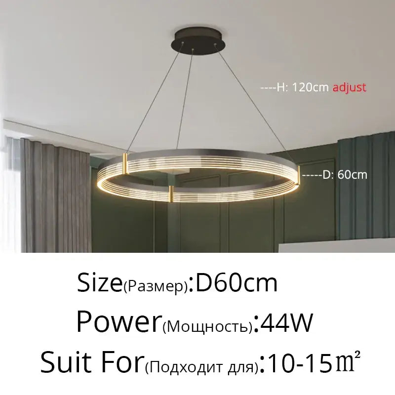 Acrylic Circle Chandelier Light