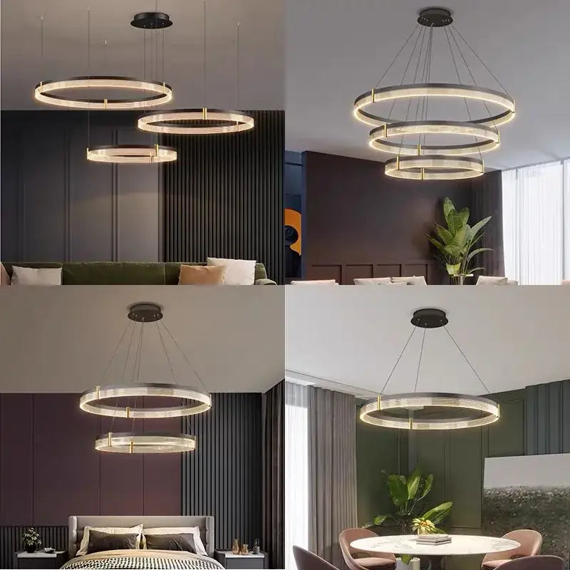 Acrylic Circle Chandelier Light