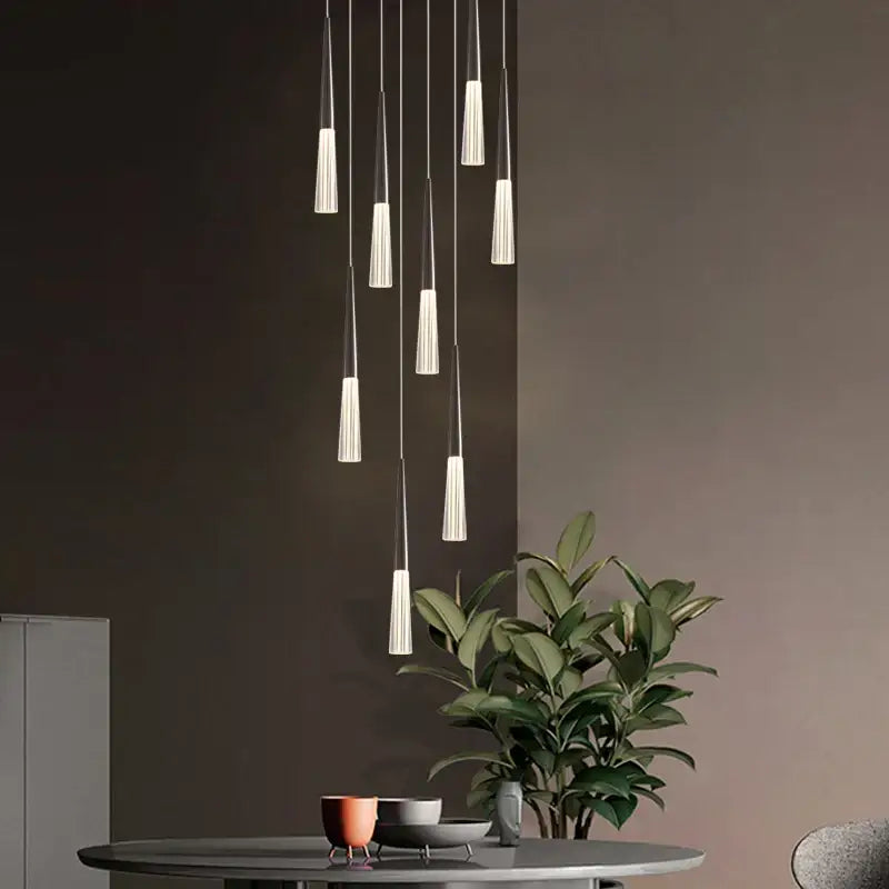 White Cone Pendant Light