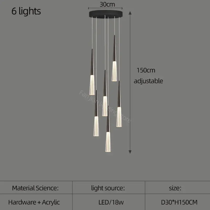 White Cone Pendant Light