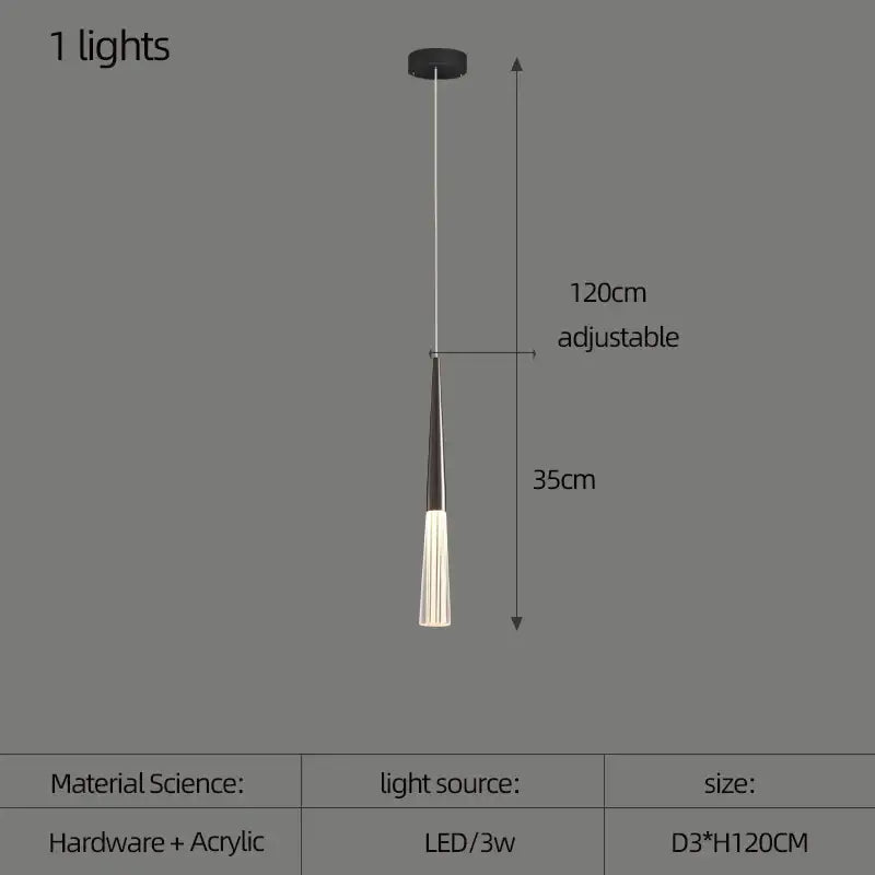 White Cone Pendant Light