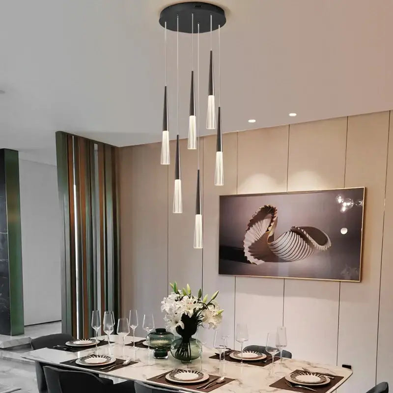 White Cone Pendant Light