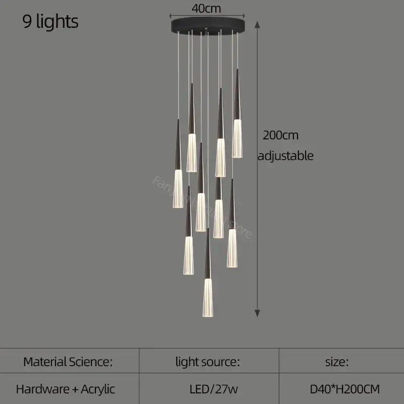 White Cone Pendant Light