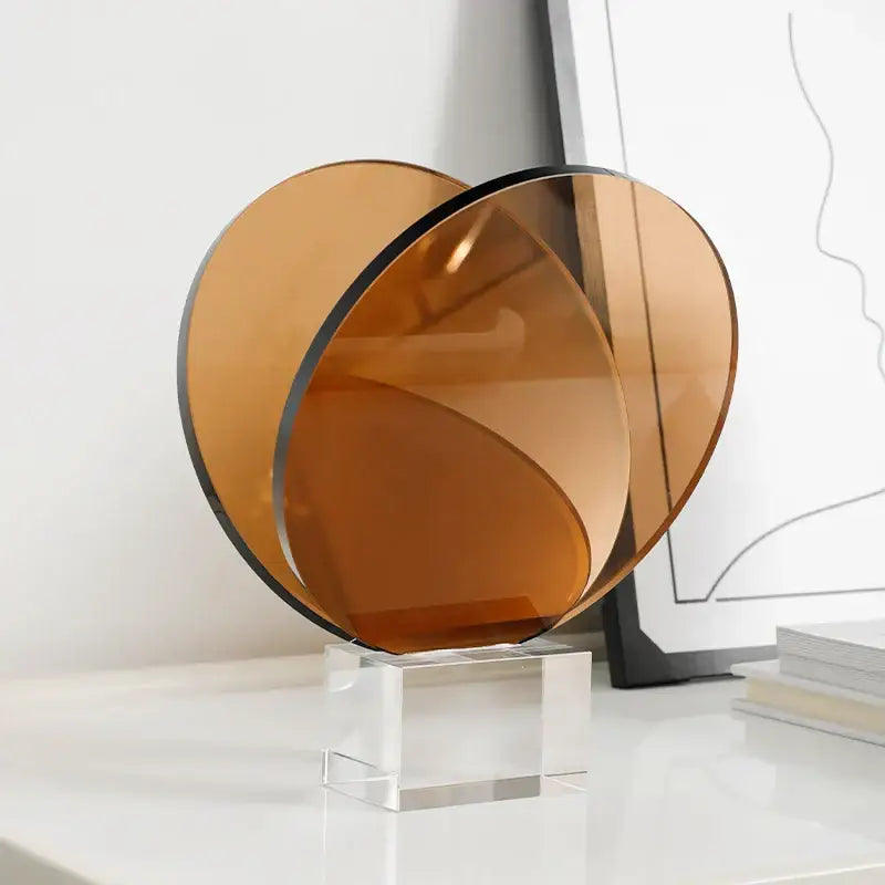Amber Acrylic Magazine Rack
