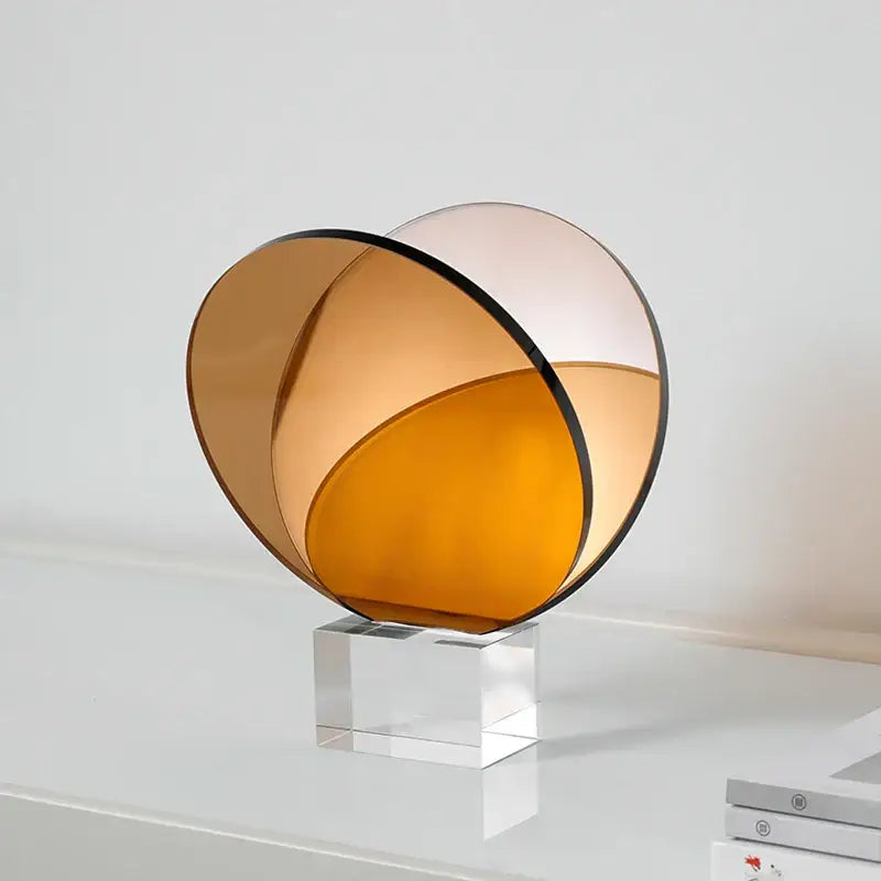 Amber Acrylic Magazine Rack