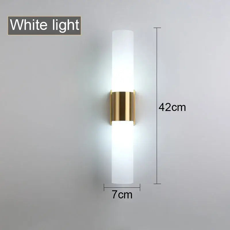 Gold Acrylic Cylinder Lamp