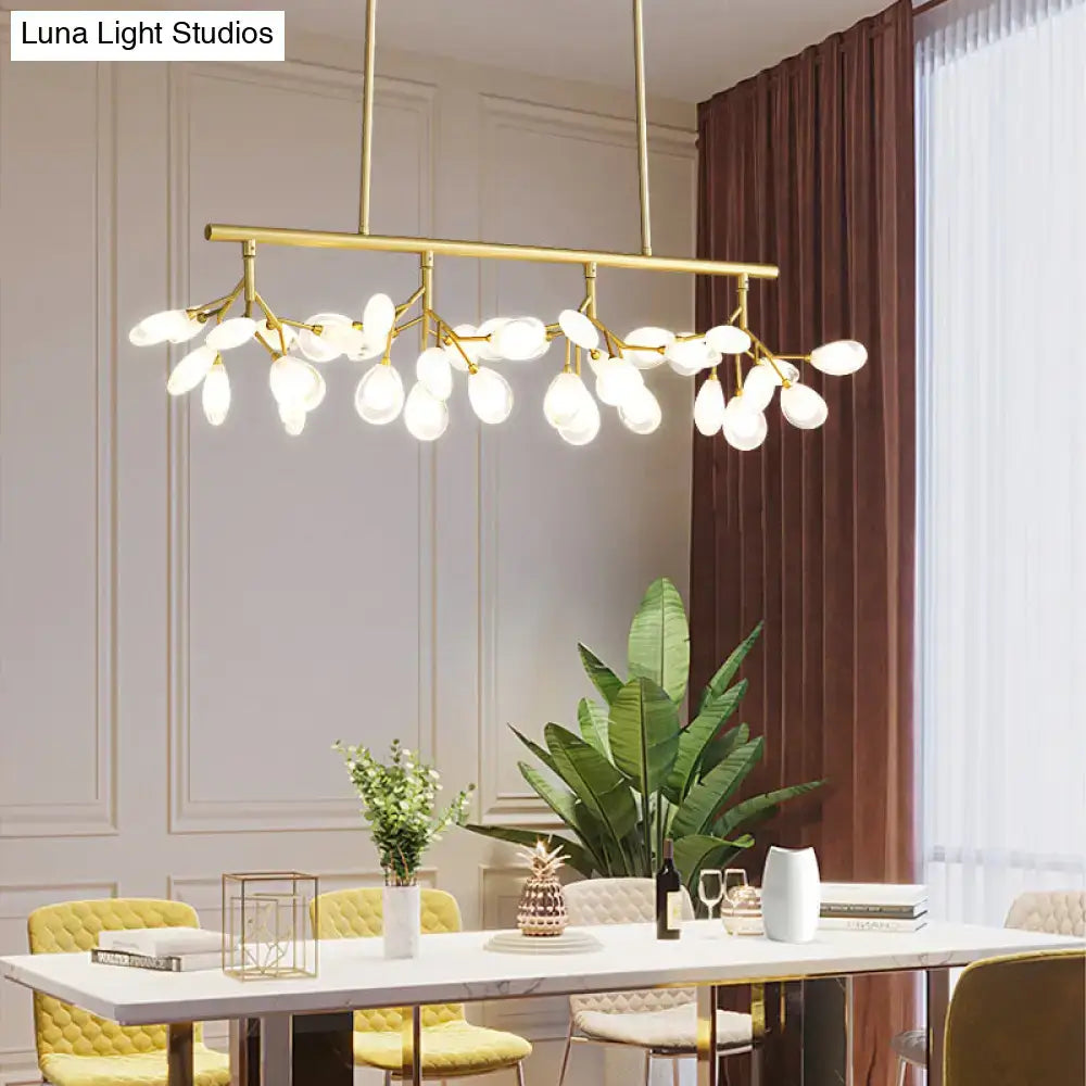 Rose Gold Branch Island Light