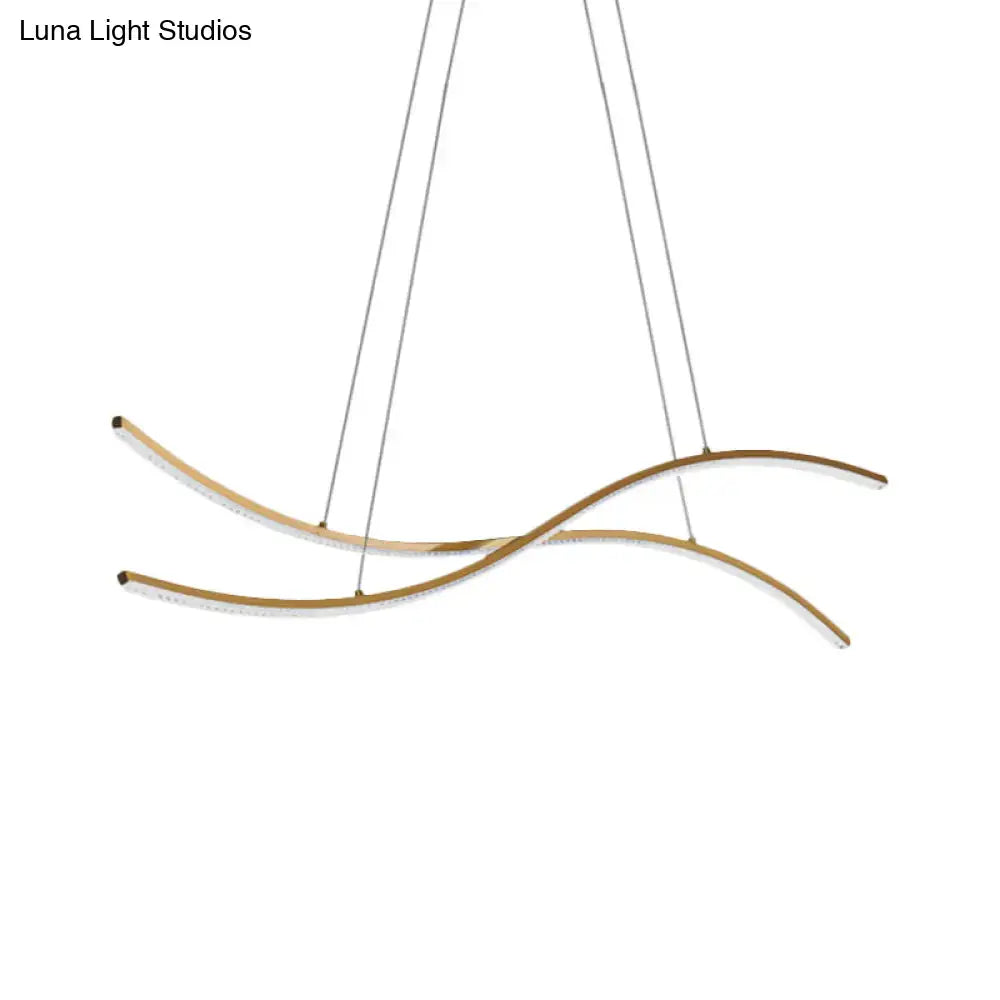 Gold Linear Pendant Light