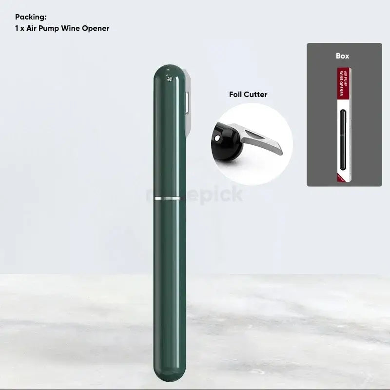 Black Air Pump Corkscrew