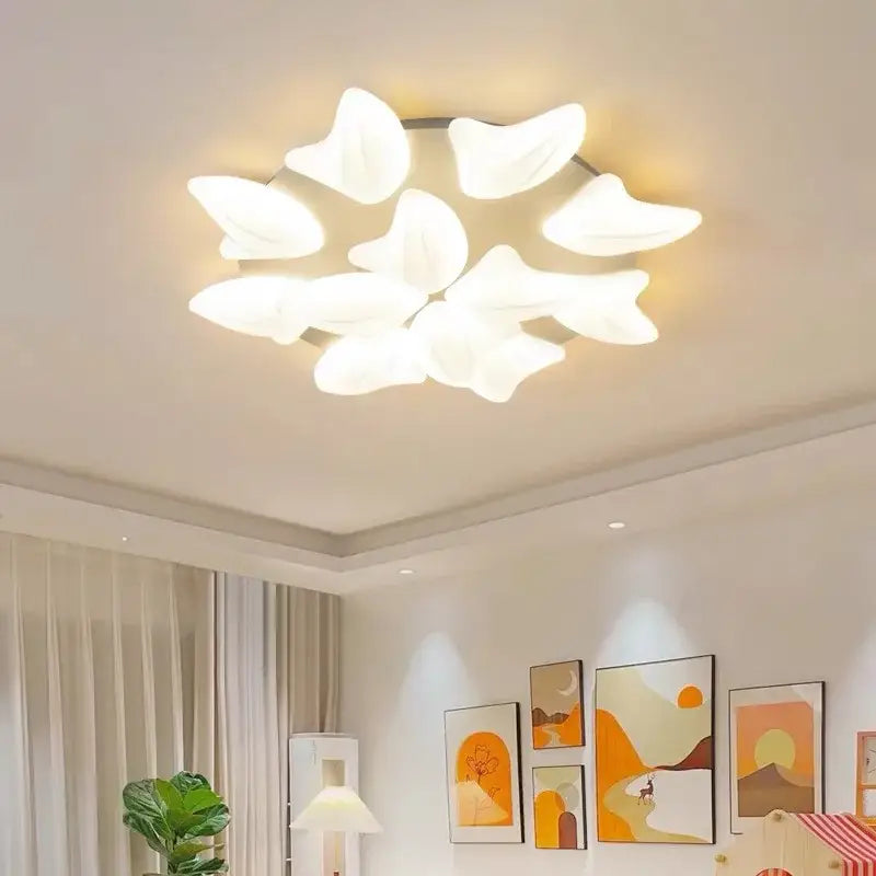 White Flower Ceiling Chandelier
