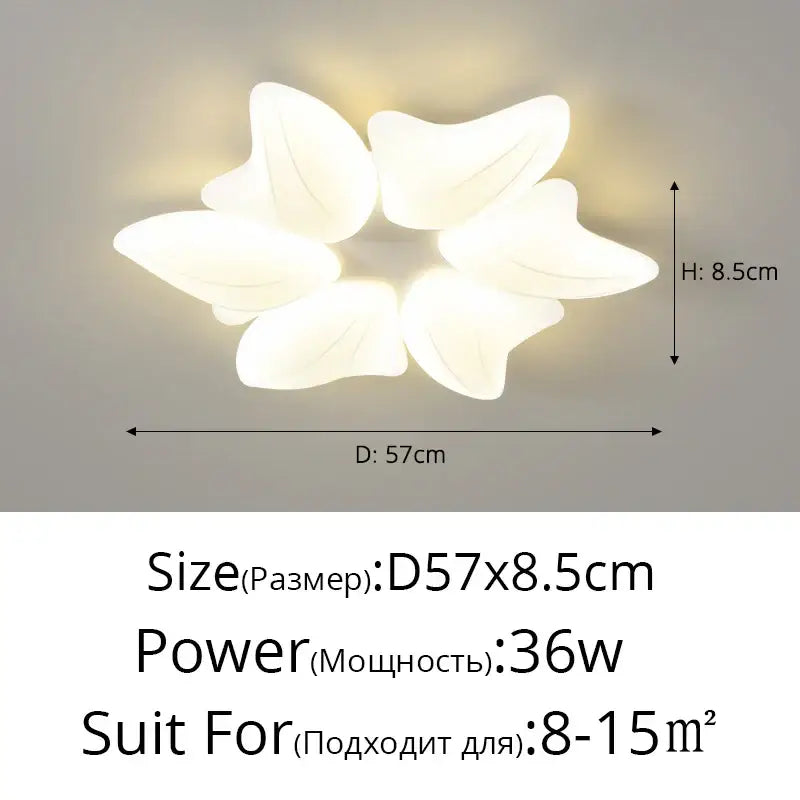 White Flower Ceiling Chandelier