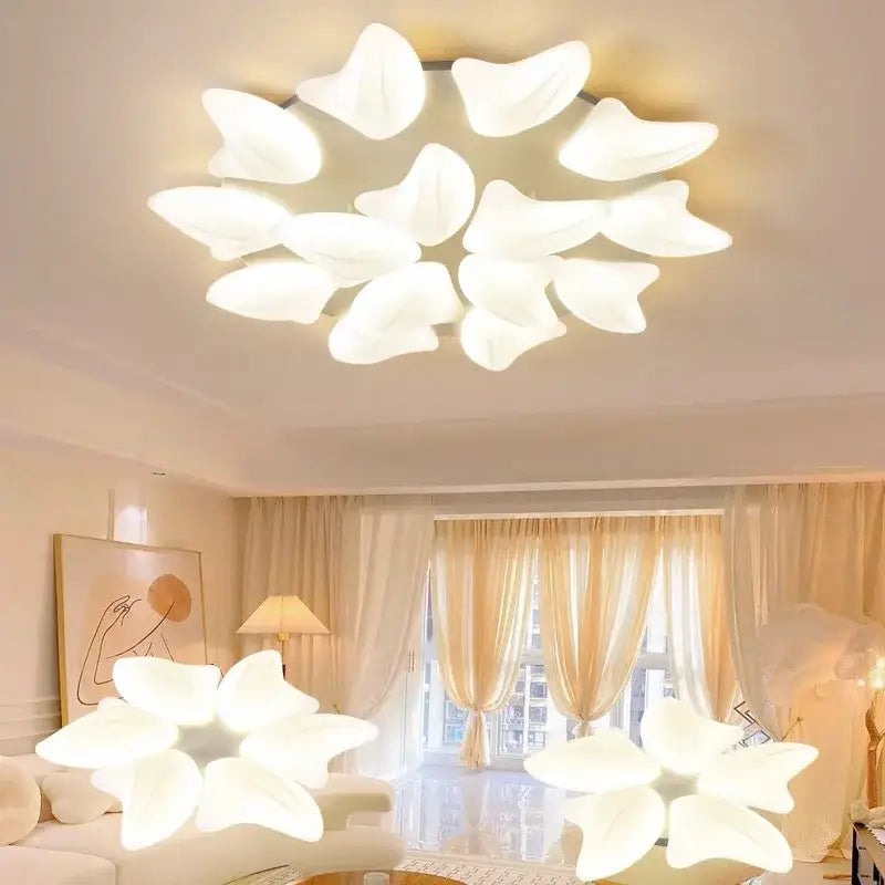 White Flower Ceiling Chandelier