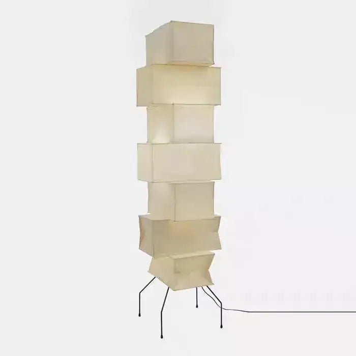 Cream Paper Floor Lamp