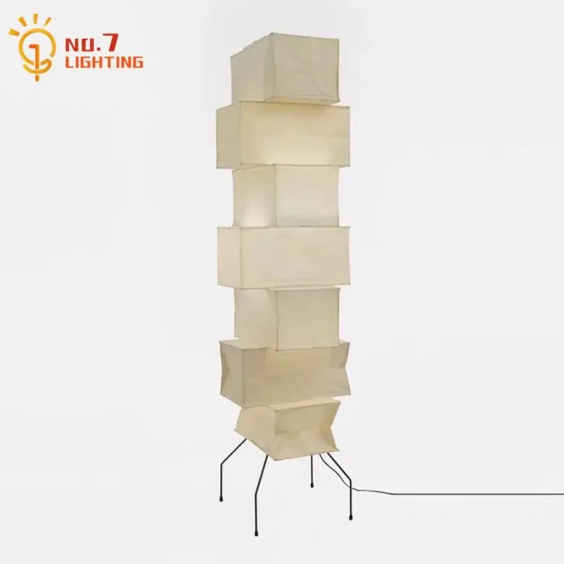 Cream Paper Floor Lamp