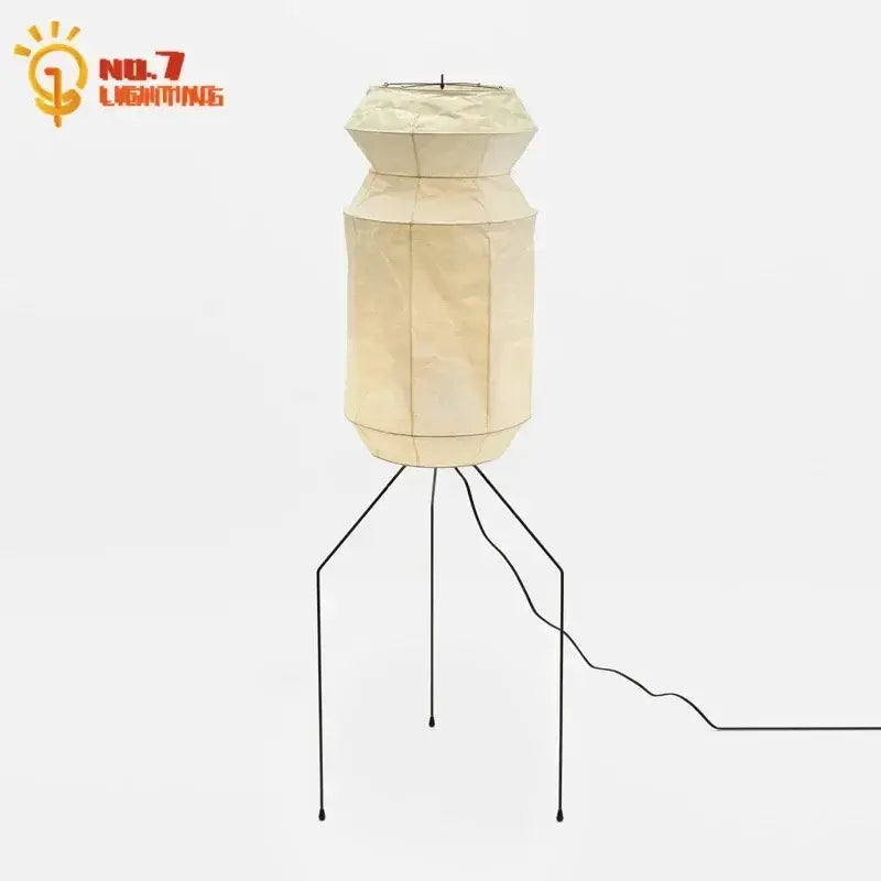 Cream Rice Paper Table Lamp