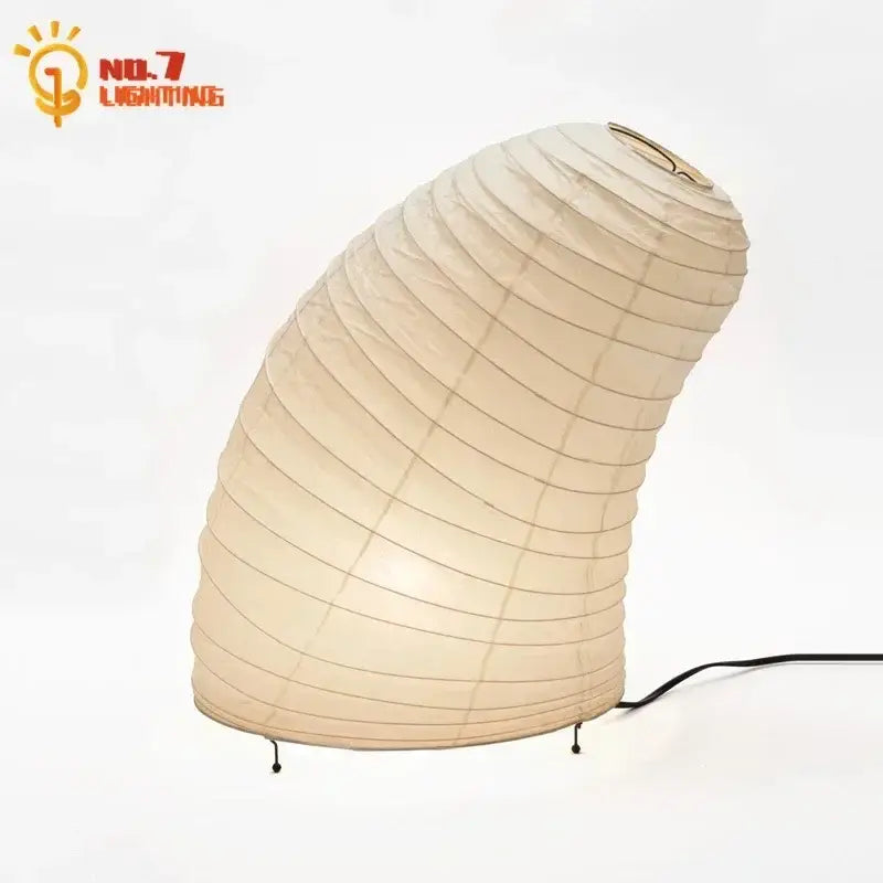 Cream Rice Paper Table Lamp