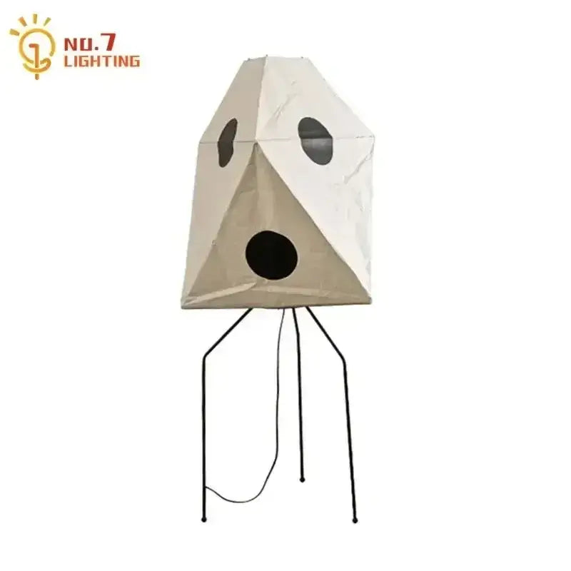 Beige Black Noguchi Lamp