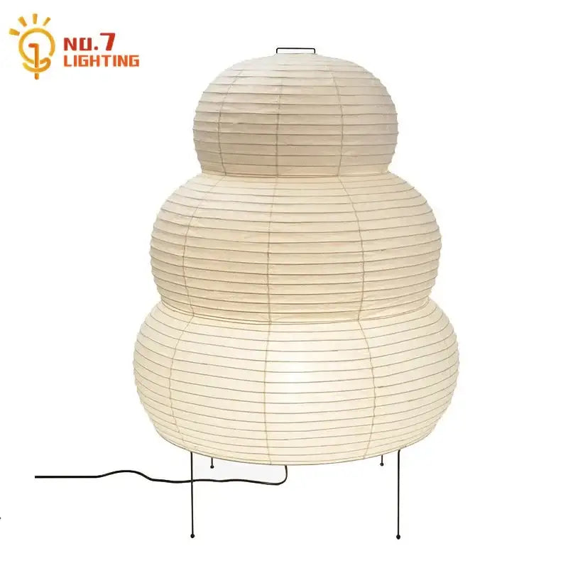 Beige Black Noguchi Lamp