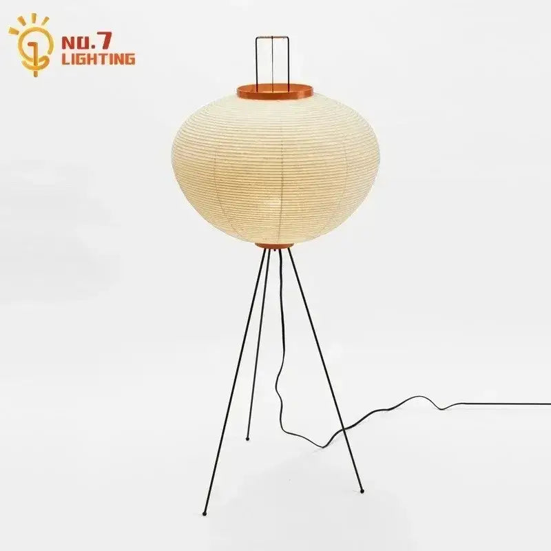 Beige Black Noguchi Lamp