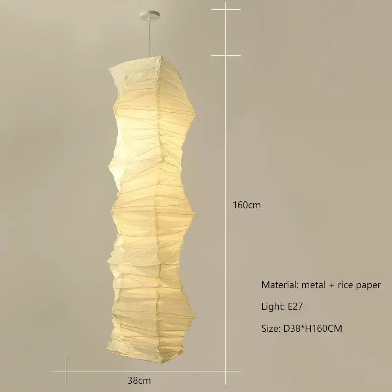 Wabi sabi akari rice paper pendant lamp living room lighting