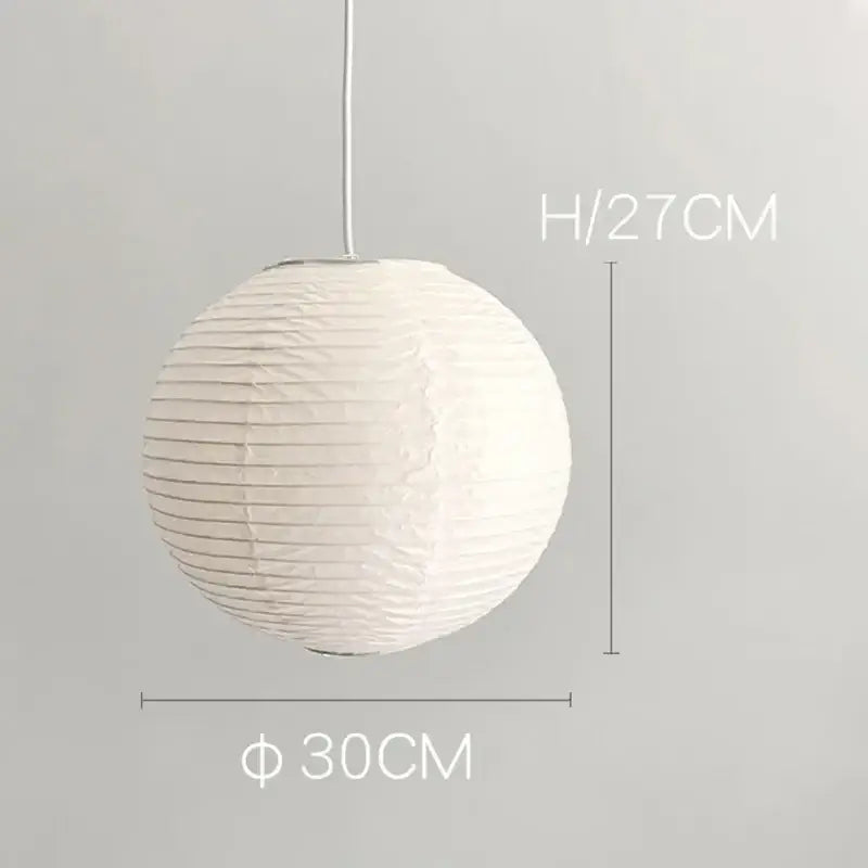 Vintage Rice Paper Pendant Light Dining Room