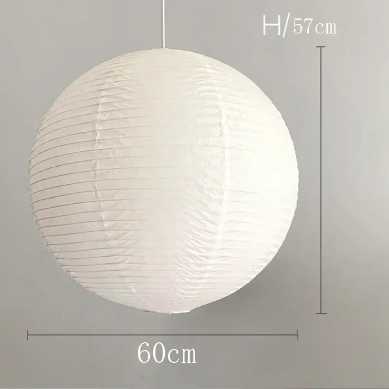 Vintage Rice Paper Pendant Light Dining Room