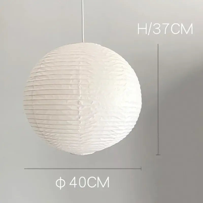 Vintage Rice Paper Pendant Light Dining Room