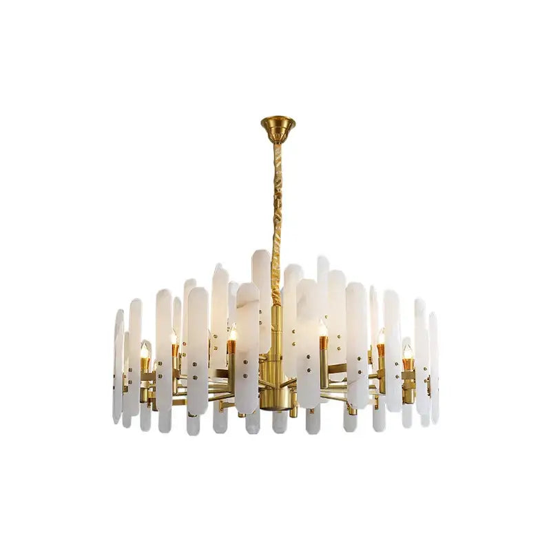 Gold Alabaster Chandelier