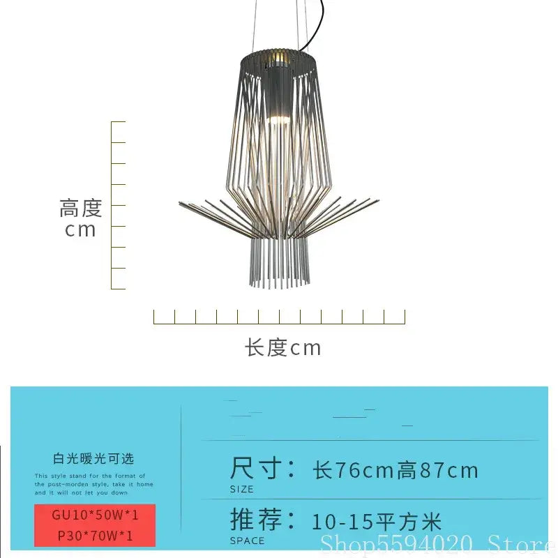 Black Iron Pendant Light Adjustable Height