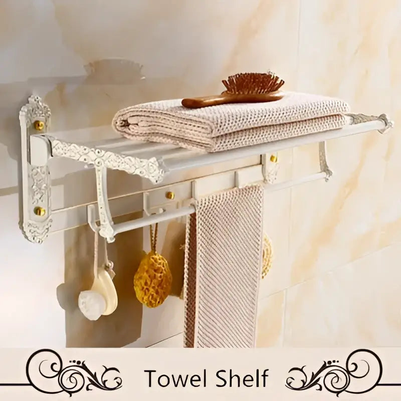 White Gold Bath Hardware Set