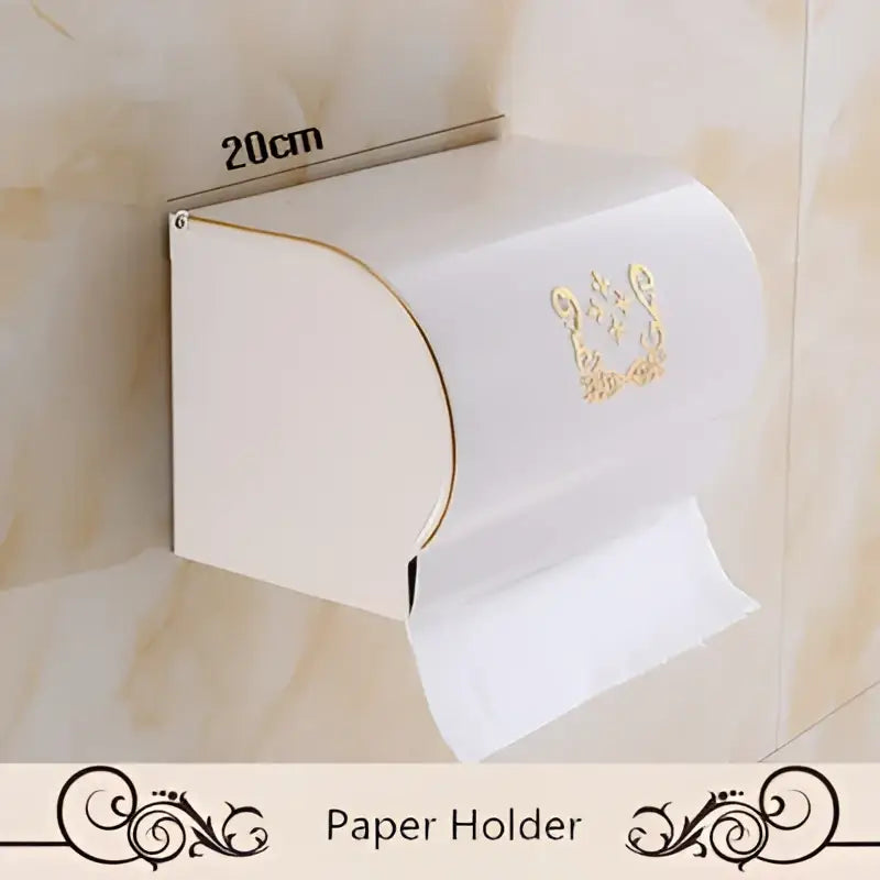 White Gold Bath Hardware Set