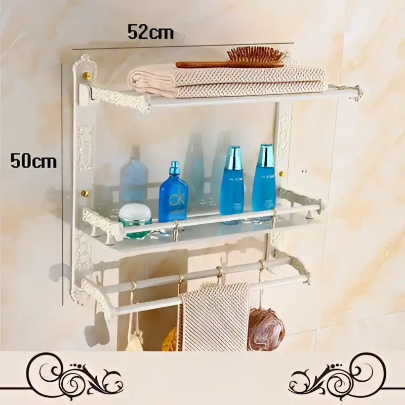 White Gold Bath Hardware Set