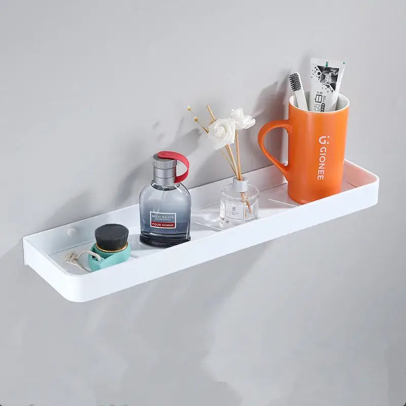 White Aluminum Corner Shelf