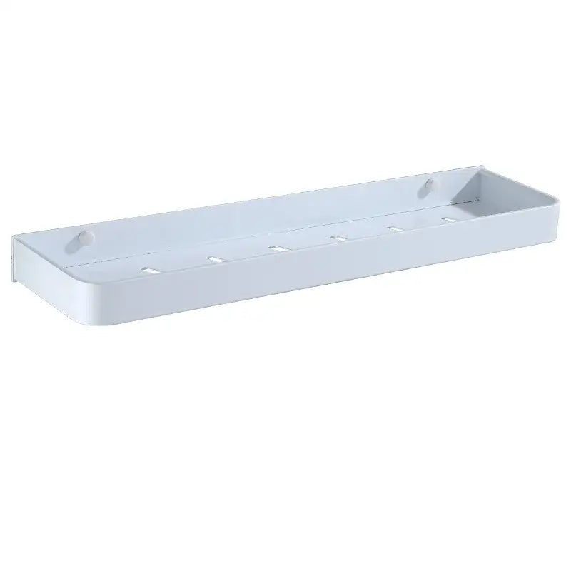 White Aluminum Corner Shelf