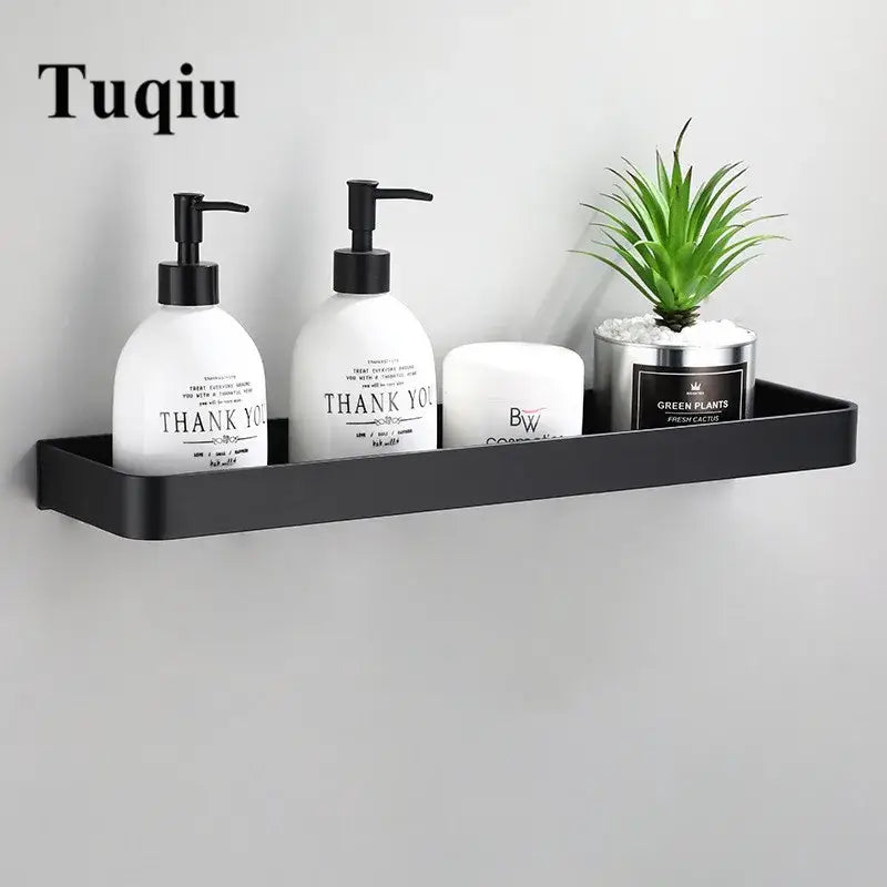 White Aluminum Corner Shelf
