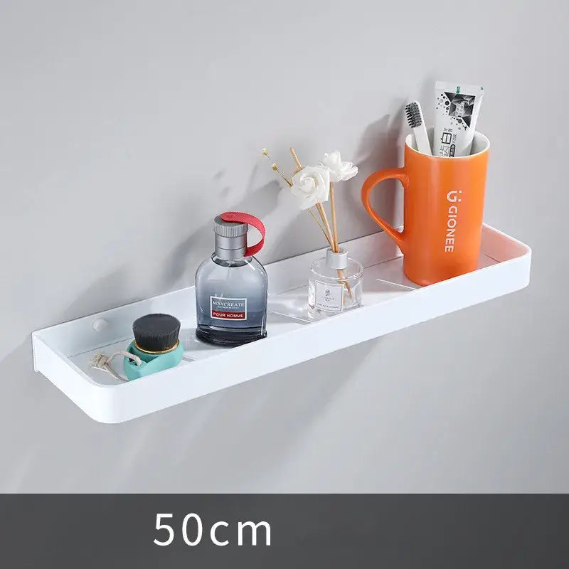 White Aluminum Corner Shelf