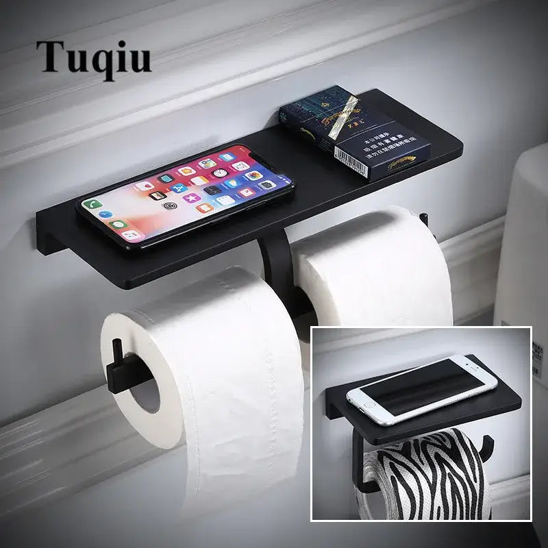 Black Aluminium Paper Holder
