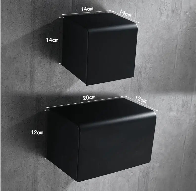 Black Wall Toilet Paper Rack