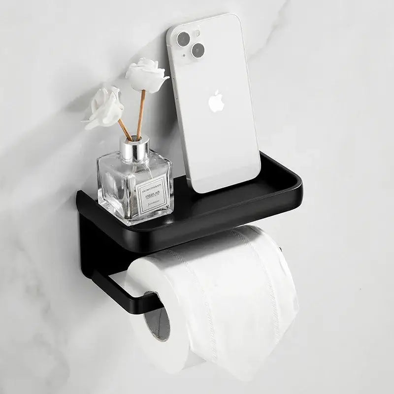 Black Aluminum Tissue Holder