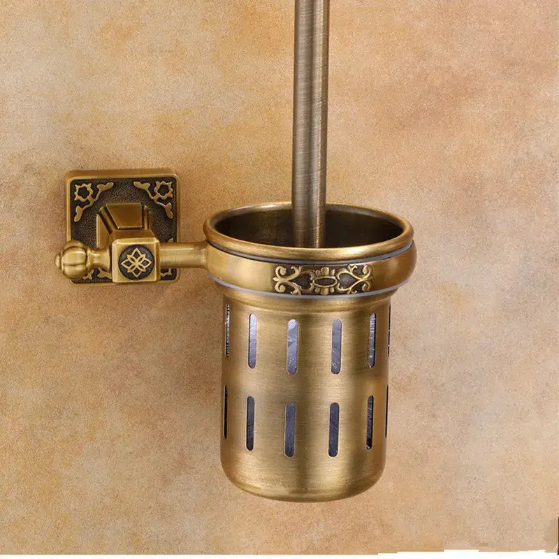 Brass Ceramic Brush Holder