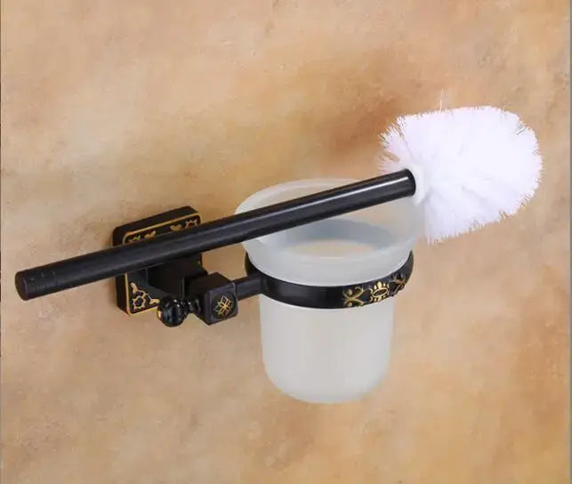Brass Ceramic Brush Holder