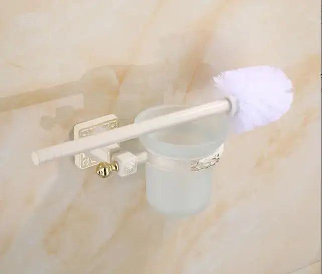 Brass Ceramic Brush Holder