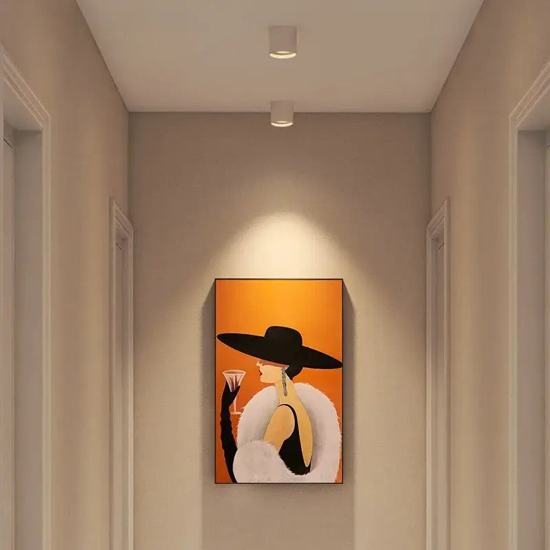 Black Aluminum Ceiling Lamp